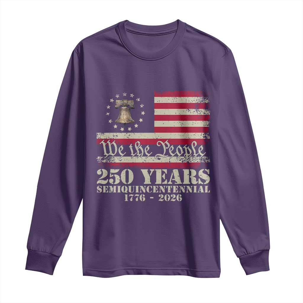 250th Anniversary USA Long Sleeve Shirt Patriotic Liberty Bell 1776 2026 Independence Day