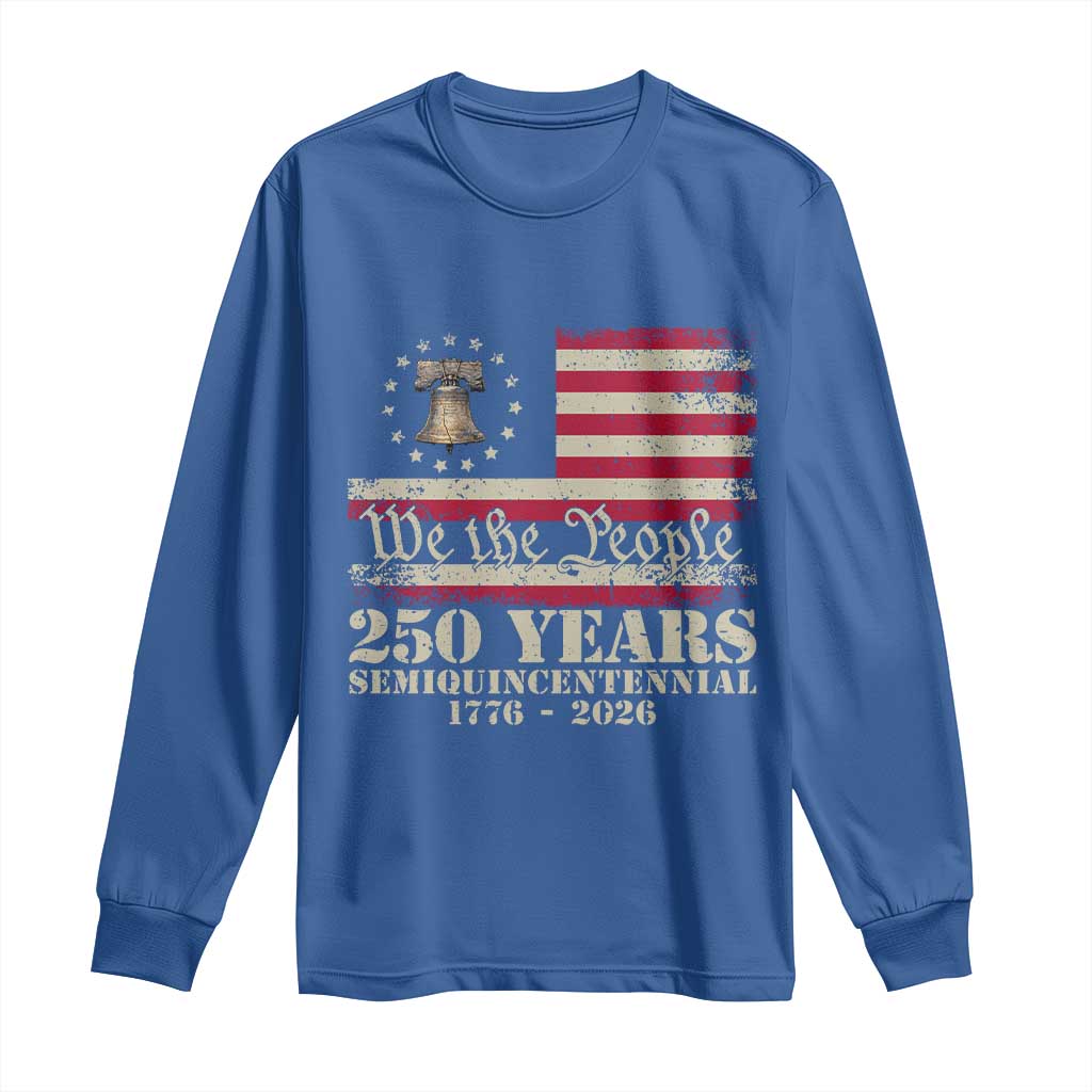 250th Anniversary USA Long Sleeve Shirt Patriotic Liberty Bell 1776 2026 Independence Day