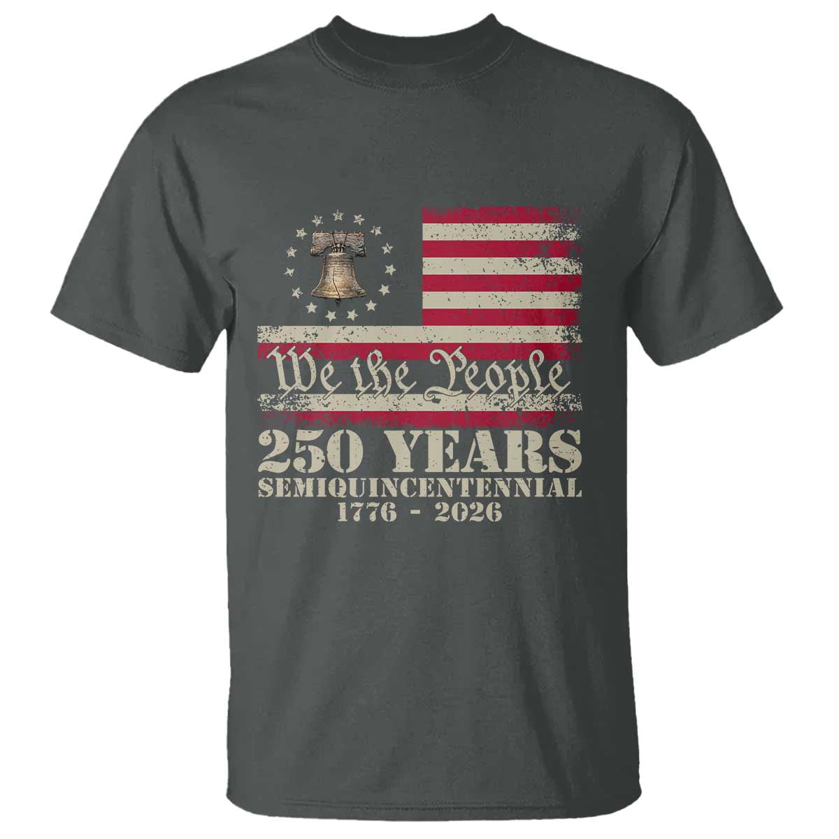 250th Anniversary USA T Shirt Patriotic Liberty Bell 1776 2026 Independence Day