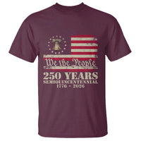 250th Anniversary USA T Shirt Patriotic Liberty Bell 1776 2026 Independence Day