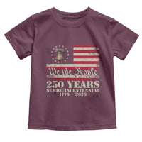 250th Anniversary USA Toddler T Shirt Patriotic Liberty Bell 1776 2026 Independence Day