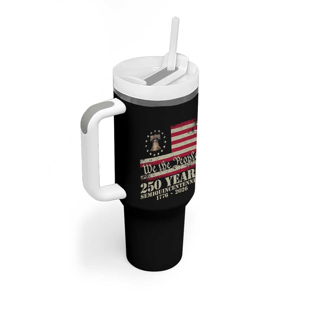 250th Anniversary USA Tumbler With Handle Patriotic Liberty Bell 1776 2026 Independence Day