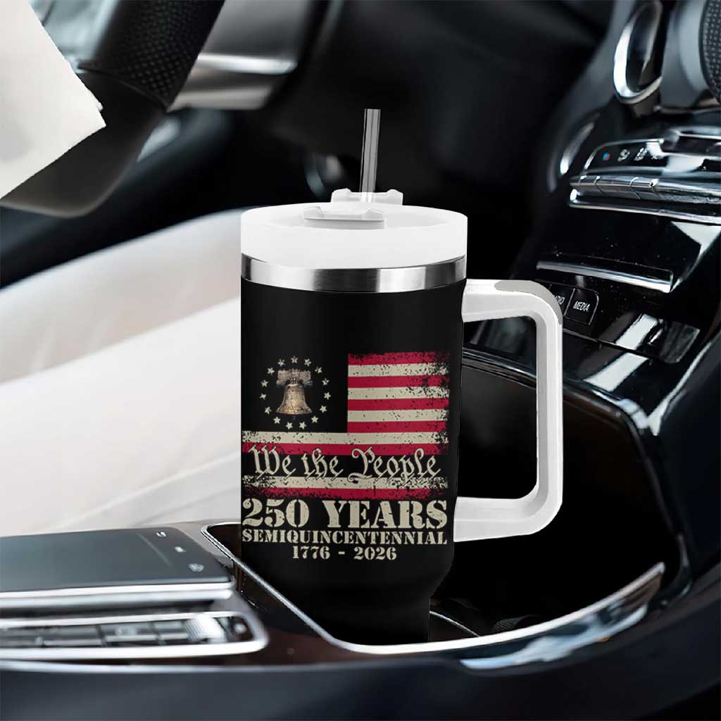 250th Anniversary USA Tumbler With Handle Patriotic Liberty Bell 1776 2026 Independence Day