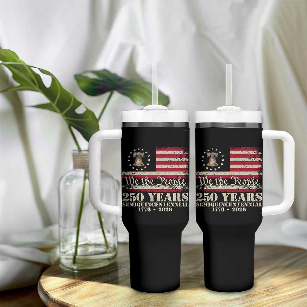 250th Anniversary USA Tumbler With Handle Patriotic Liberty Bell 1776 2026 Independence Day