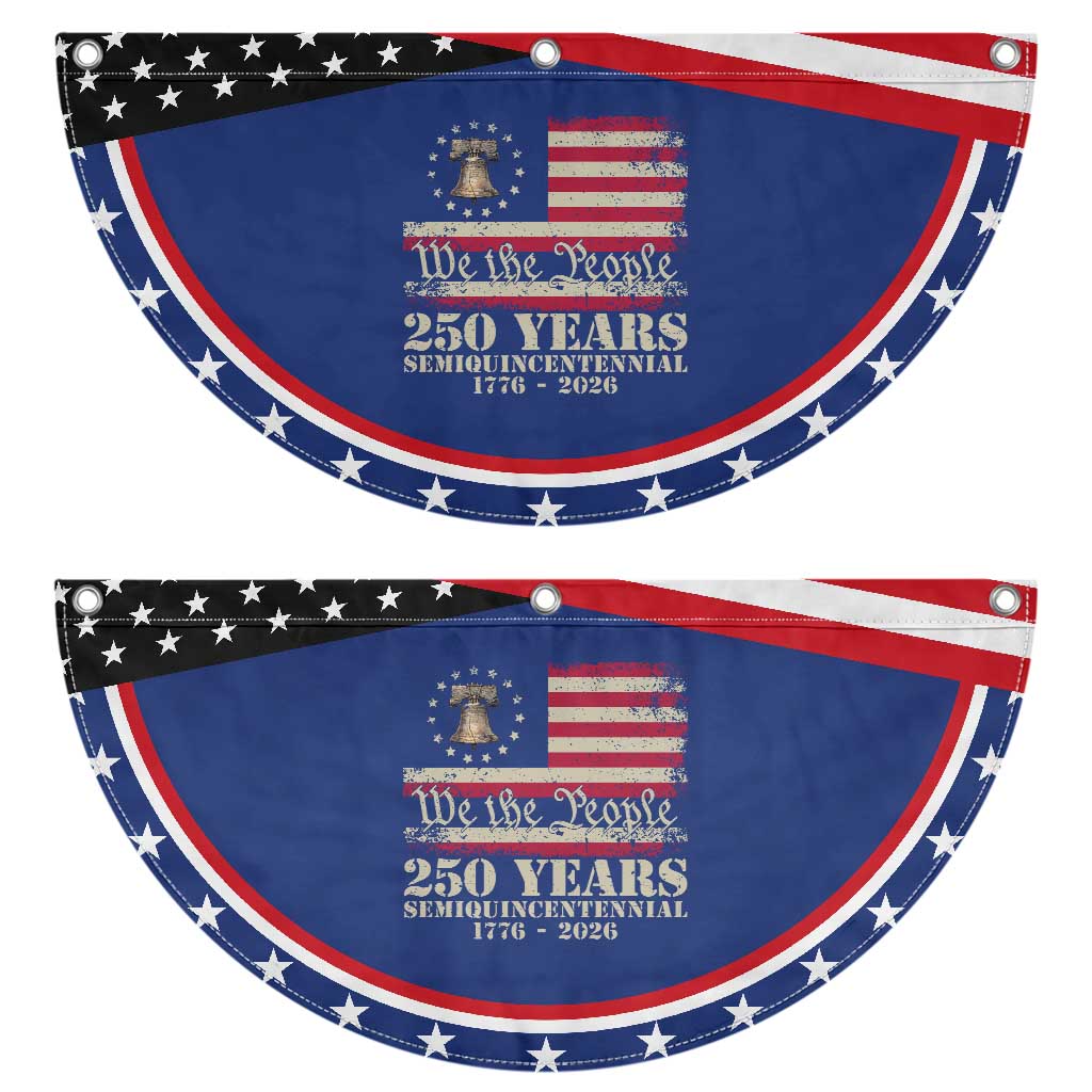 250th Anniversary USA Patriotic Fan Flag Liberty Bell 1776 2026 Independence Day