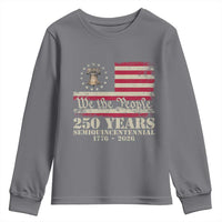 250th Anniversary USA Youth Sweatshirt Patriotic Liberty Bell 1776 2026 Independence Day