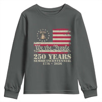 250th Anniversary USA Youth Sweatshirt Patriotic Liberty Bell 1776 2026 Independence Day