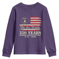 250th Anniversary USA Youth Sweatshirt Patriotic Liberty Bell 1776 2026 Independence Day