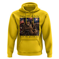 Funny Bigfoot 4th of July Hoodie Patriotic Sasquatch American Flag Party Festival