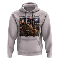 Funny Bigfoot 4th of July Hoodie Patriotic Sasquatch American Flag Party Festival