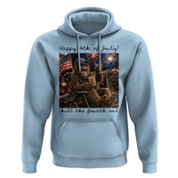 Funny Bigfoot 4th of July Hoodie Patriotic Sasquatch American Flag Party Festival