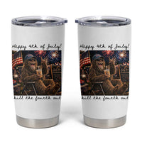 Funny Bigfoot 4th of July Tumbler Cup Patriotic Sasquatch American Flag Party Festival
