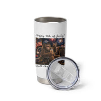 Funny Bigfoot 4th of July Tumbler Cup Patriotic Sasquatch American Flag Party Festival