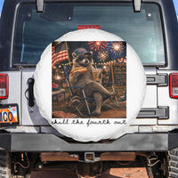 4th of July Raccoon Spare Tire Cover Chill The Fourth Out