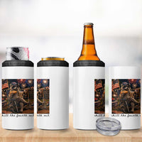 4th of July Raccoon 4 in 1 Can Cooler Tumbler Chill The Fourth Out
