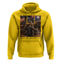 4th of July Raccoon Hoodie Chill The Fourth Out