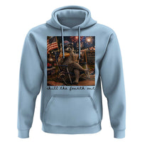 4th of July Raccoon Hoodie Chill The Fourth Out