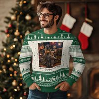 4th of July Raccoon Ugly Christmas Sweater Chill The Fourth Out