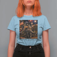 4th of July Raccoon T Shirt For Women Chill The Fourth Out