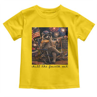 4th of July Raccoon Toddler T Shirt Chill The Fourth Out