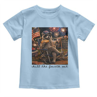 4th of July Raccoon Toddler T Shirt Chill The Fourth Out