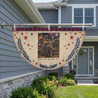 4th of July Raccoon Patriotic Fan Flag Chill The Fourth Out