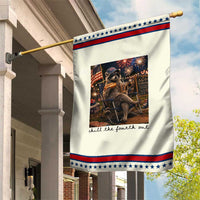 4th of July Raccoon Patriotic Garden Flag Chill The Fourth Out