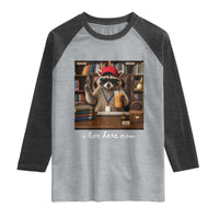 School Librarian Raglan Shirt I Live Here Now Back to School