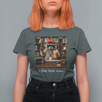 School Librarian T Shirt For Women I Live Here Now Back to School