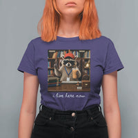 School Librarian T Shirt For Women I Live Here Now Back to School