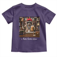 School Librarian Toddler T Shirt I Live Here Now Back to School