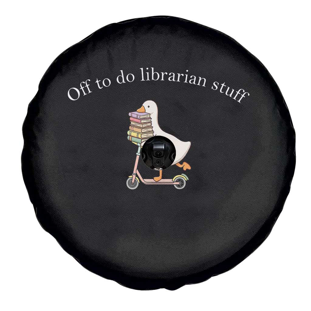 Silly Goose Librarian Spare Tire Cover Off To Do Librarian Stuff Book Lover Gift