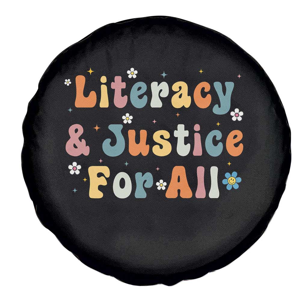 Literacy Justice for All Stop Book Banning Protect Librarian Spare Tire Cover