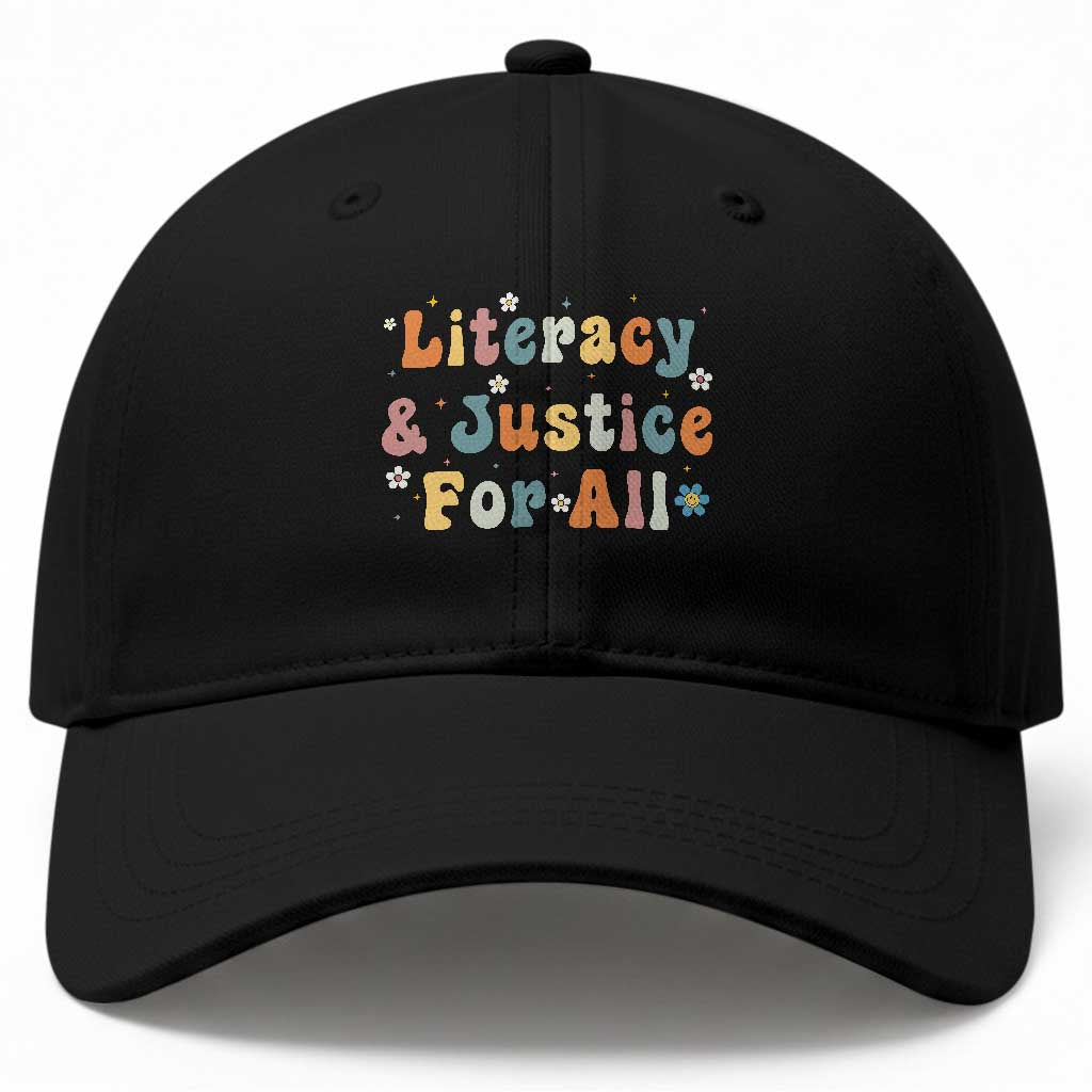 Literacy Justice for All Stop Book Banning Protect Librarian Baseball Cap