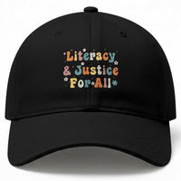 Literacy Justice for All Stop Book Banning Protect Librarian Baseball Cap