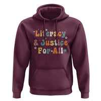 Literacy Justice for All Stop Book Banning Protect Librarian Hoodie