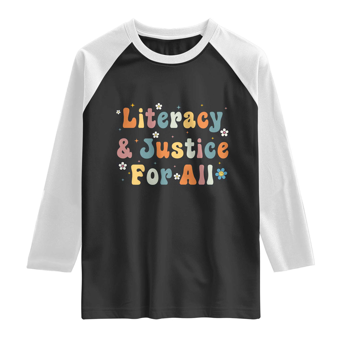 Literacy Justice for All Stop Book Banning Protect Librarian Raglan Shirt