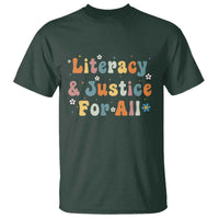 Literacy Justice for All Stop Book Banning Protect Librarian T Shirt