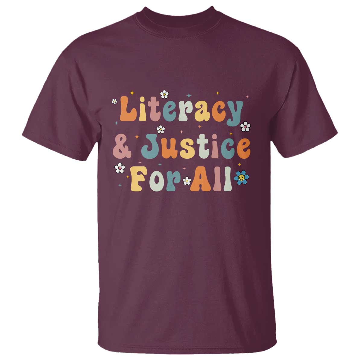 Literacy Justice for All Stop Book Banning Protect Librarian T Shirt