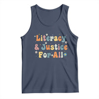 Literacy Justice for All Stop Book Banning Protect Librarian Tank Top