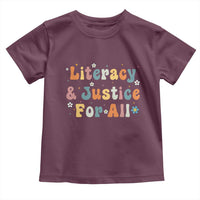 Literacy Justice for All Stop Book Banning Protect Librarian Toddler T Shirt