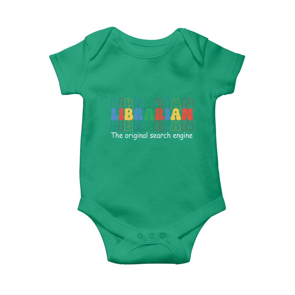 The Original Search Engine Baby Onesie School Librarian Library Books