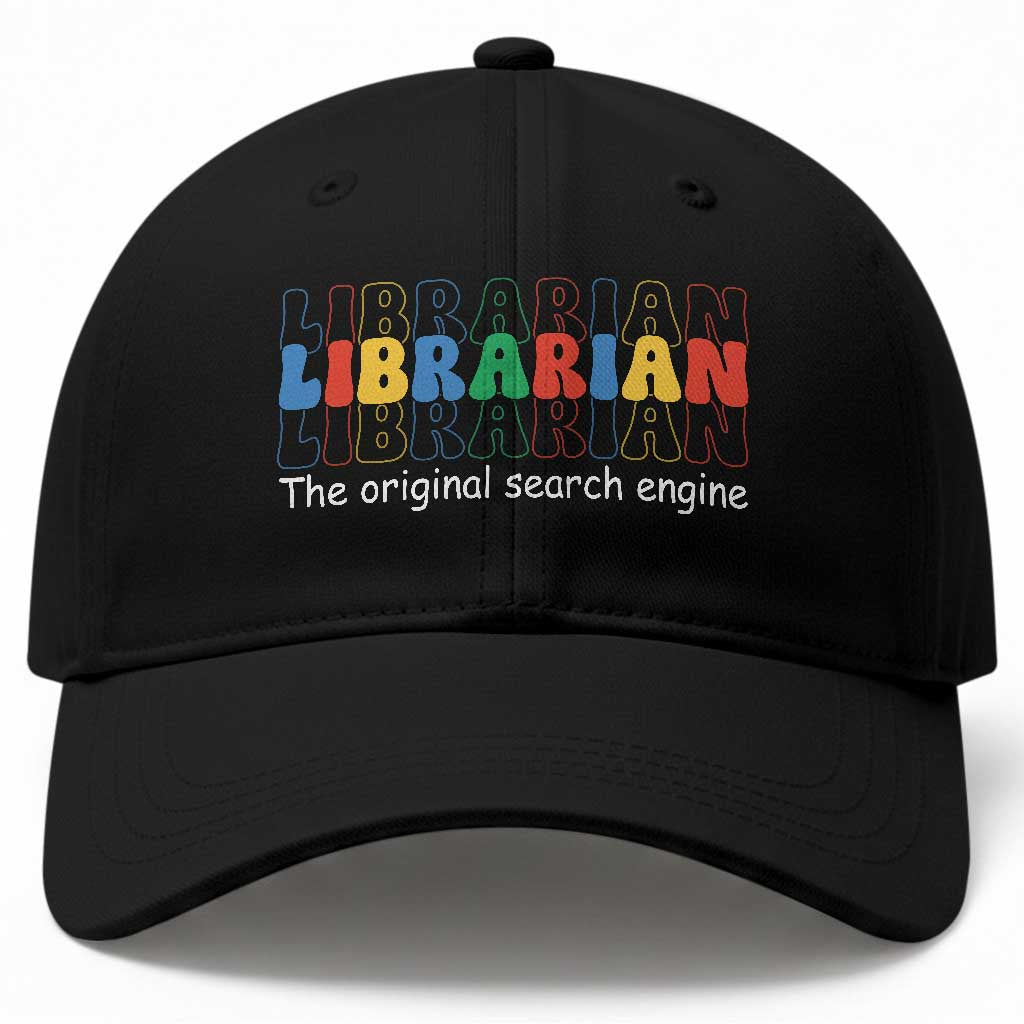 The Original Search Engine Baseball Cap School Librarian Library Books
