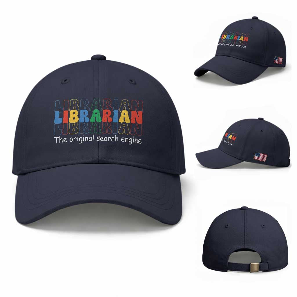 The Original Search Engine Baseball Cap School Librarian Library Books