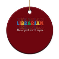 The Original Search Engine Ceramic Ornament School Librarian Library Books