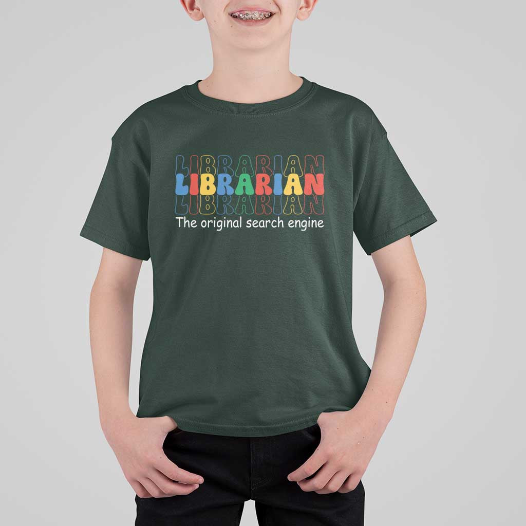 The Original Search Engine T Shirt For Kid School Librarian Library Books