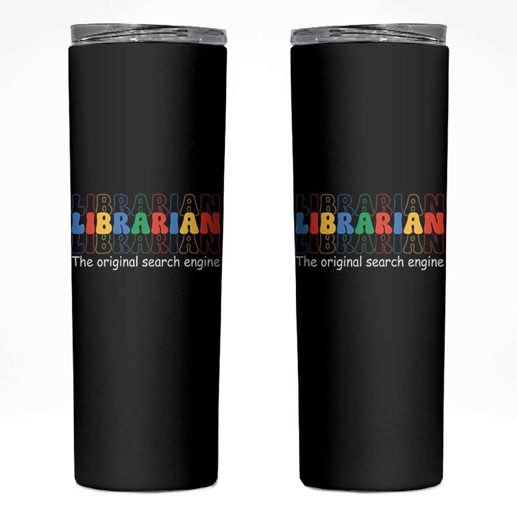 The Original Search Engine Skinny Tumbler School Librarian Library Books
