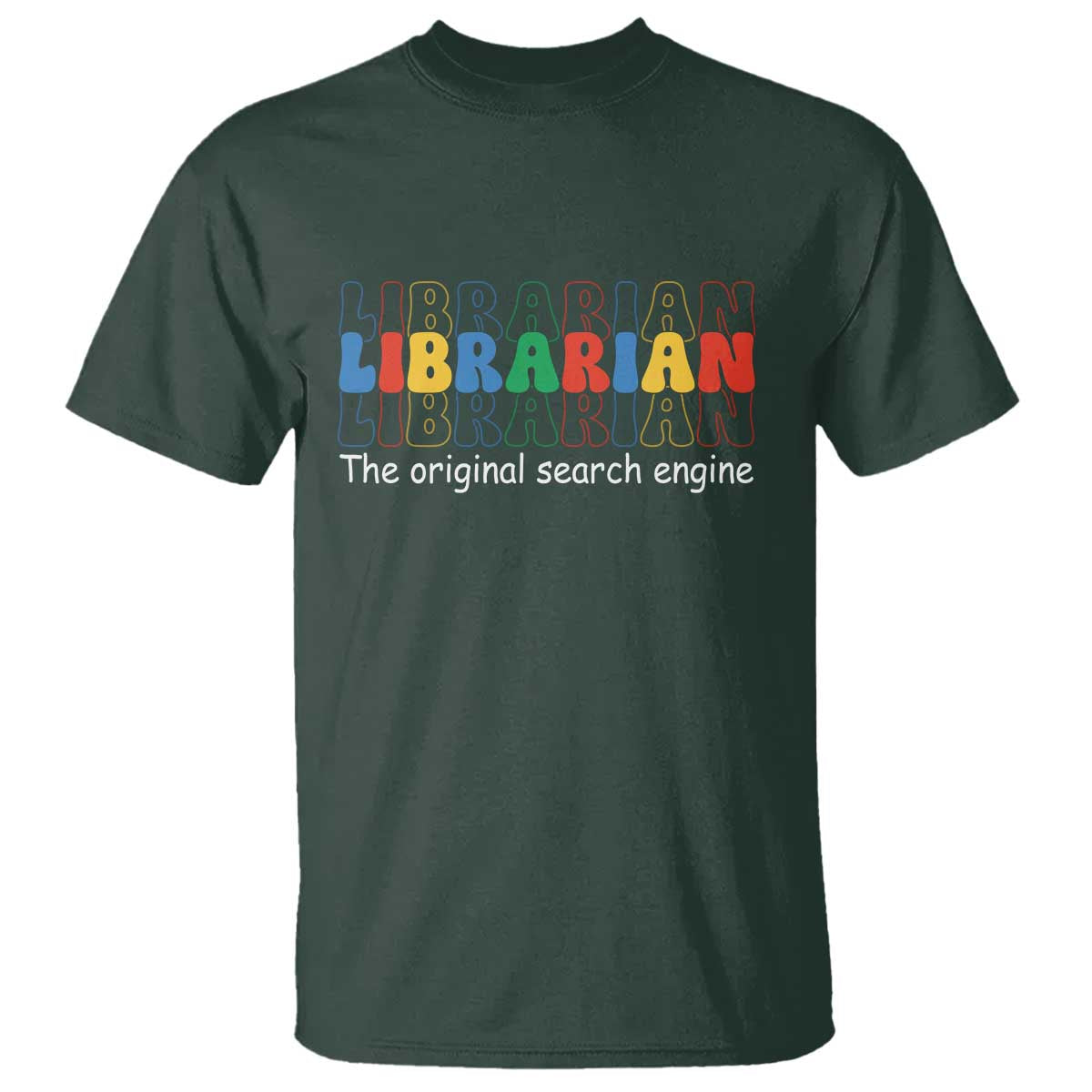 The Original Search Engine T Shirt School Librarian Library Books