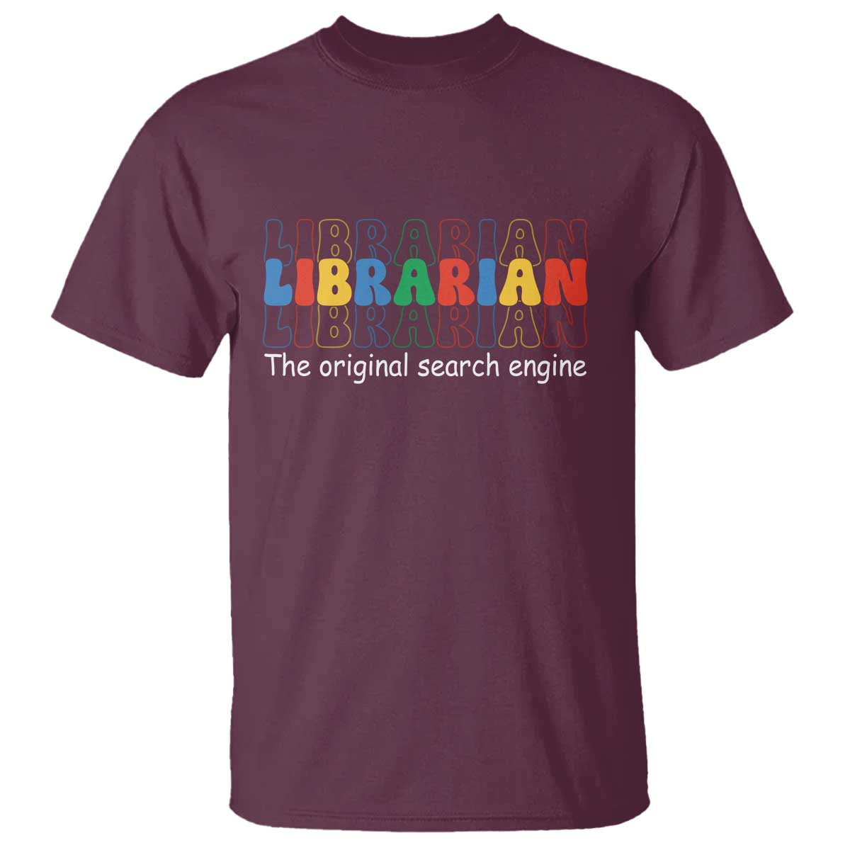 The Original Search Engine T Shirt School Librarian Library Books