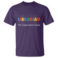 The Original Search Engine T Shirt School Librarian Library Books